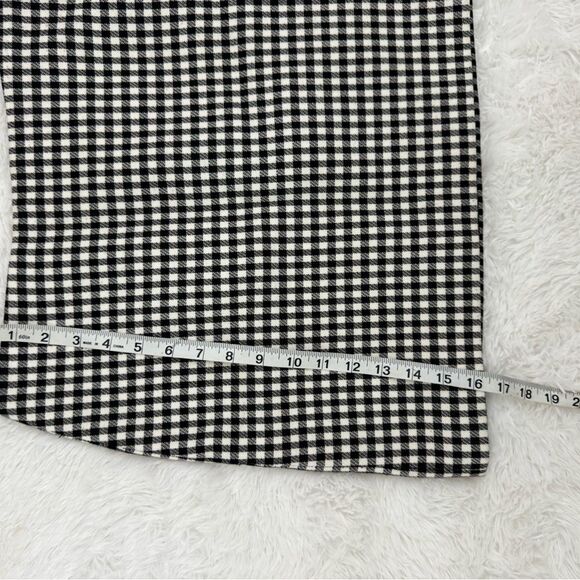 & Other Stories Gingham Mini Skirt Size 4 Classic Black and White - Picture 9 of 9